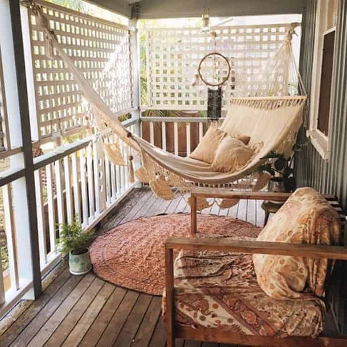 Trang trí ban công bằng các vật lệu tre, trúc