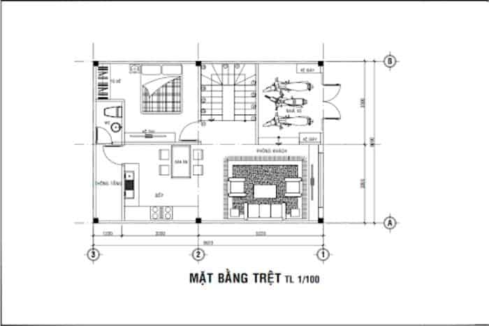 Nhà 1 trệt, 1 lầu, 1 sân thượng mặt tiền, diện tích 6.8×9.6m