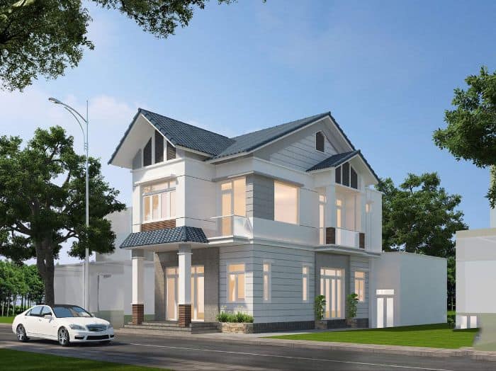 Chi phí xây nhà 2 tầng diện tích 80m2