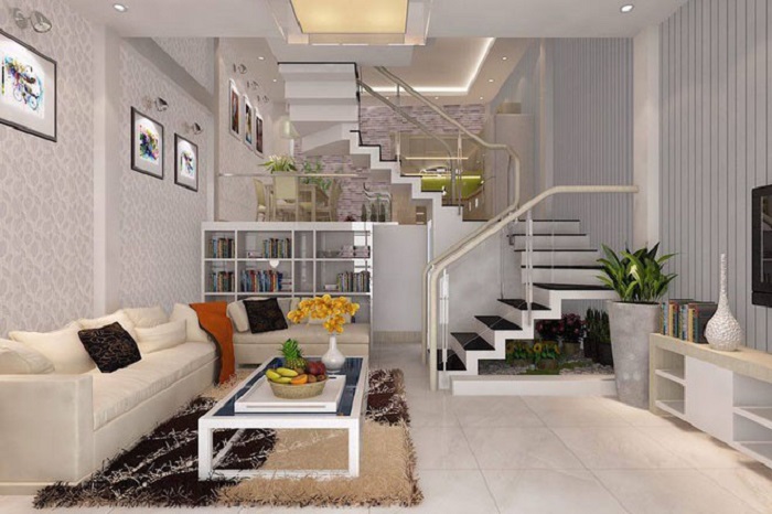 mẫu nhà lệch tầng đẹp