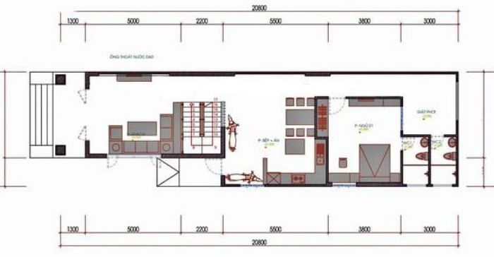 Bản vẽ nhà cấp 4 mái thái có gác lửng là bản vẽ nhà cấp 4 đẹp được nhiều người lựa chọn