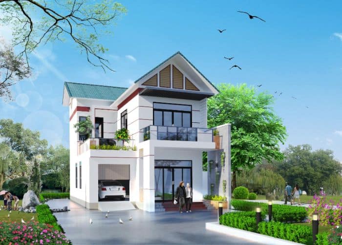 Chi phí xây nhà bằng diện tích xây dựng nhân với đơn giá xây dựng